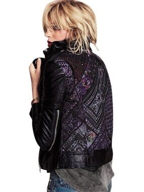 Muubaa Free People Cabela Aztec Leather Biker Jacket SOLD OUT
